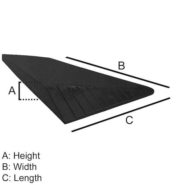 Electriduct Rubber Power Wheelchair Threshold Ramps